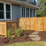 4' Framed picket fence