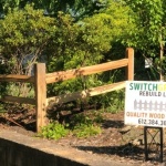 Split rail fence