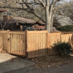 4' Framed picket fence