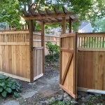 Cap & Rail with lattice privacy fence