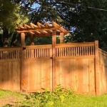 Cap & Rail with lattice privacy fence