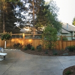 Cap & Rail with wire lattice privacy fence