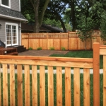 Cap & Rail with lattice privacy fence
