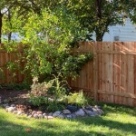 Solid board privacy fence