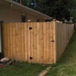 Solid board privacy fence