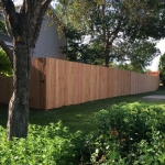Solid board privacy fence