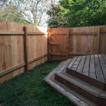 Solid board privacy fence