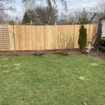 Solid board privacy fence