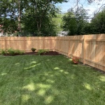 Solid board privacy fence