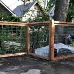 Hog panel fence