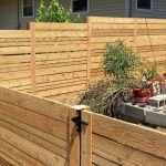 Horizontal board fence