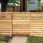 Horizontal board fence