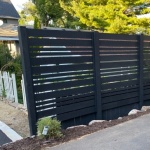 Horizontal board fence
