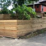 Horizontal board fence