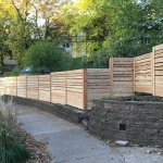 Horizontal board fence