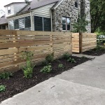 Horizontal board fence