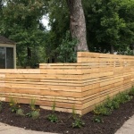 Horizontal board fence