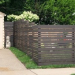 Horizontal board fence