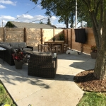 Horizontal board fence