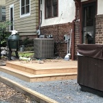Cedar platform deck