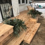 Cedar platform deck