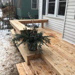 Cedar platform deck