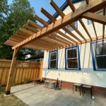 Cedar pergola